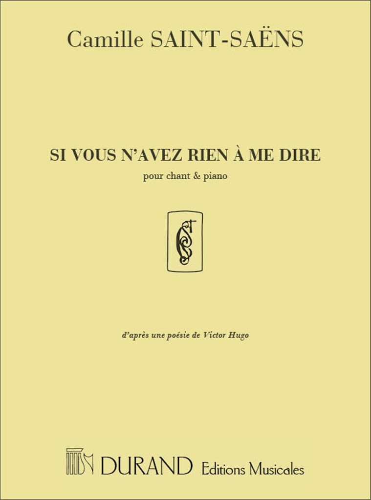 Si Vous N'Avez Rien A Me Dire